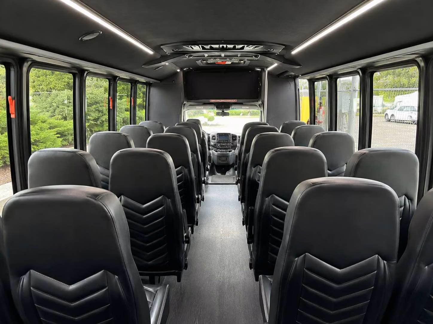 18 passenger minibus interior