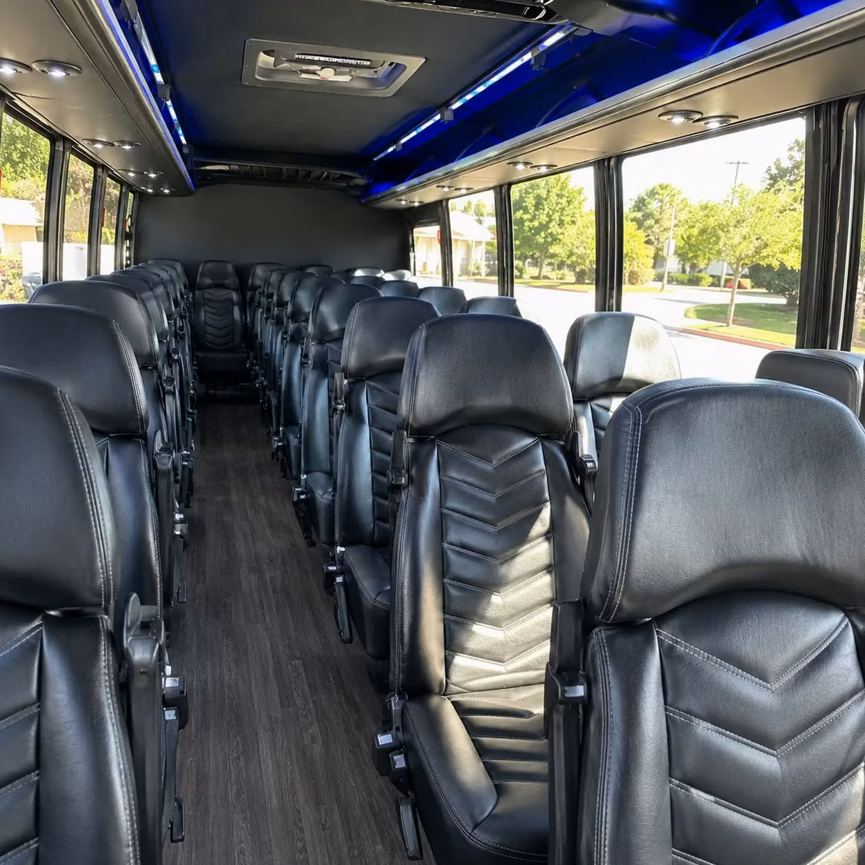 30 passenger minibus interior