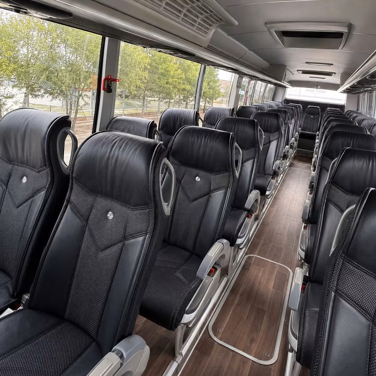 fullerton charter bus rental interior